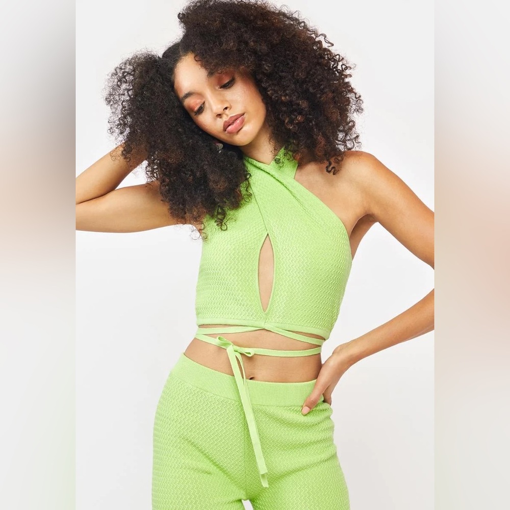 Dollskill Another Girl Zig Zag Knit Halter Nwot